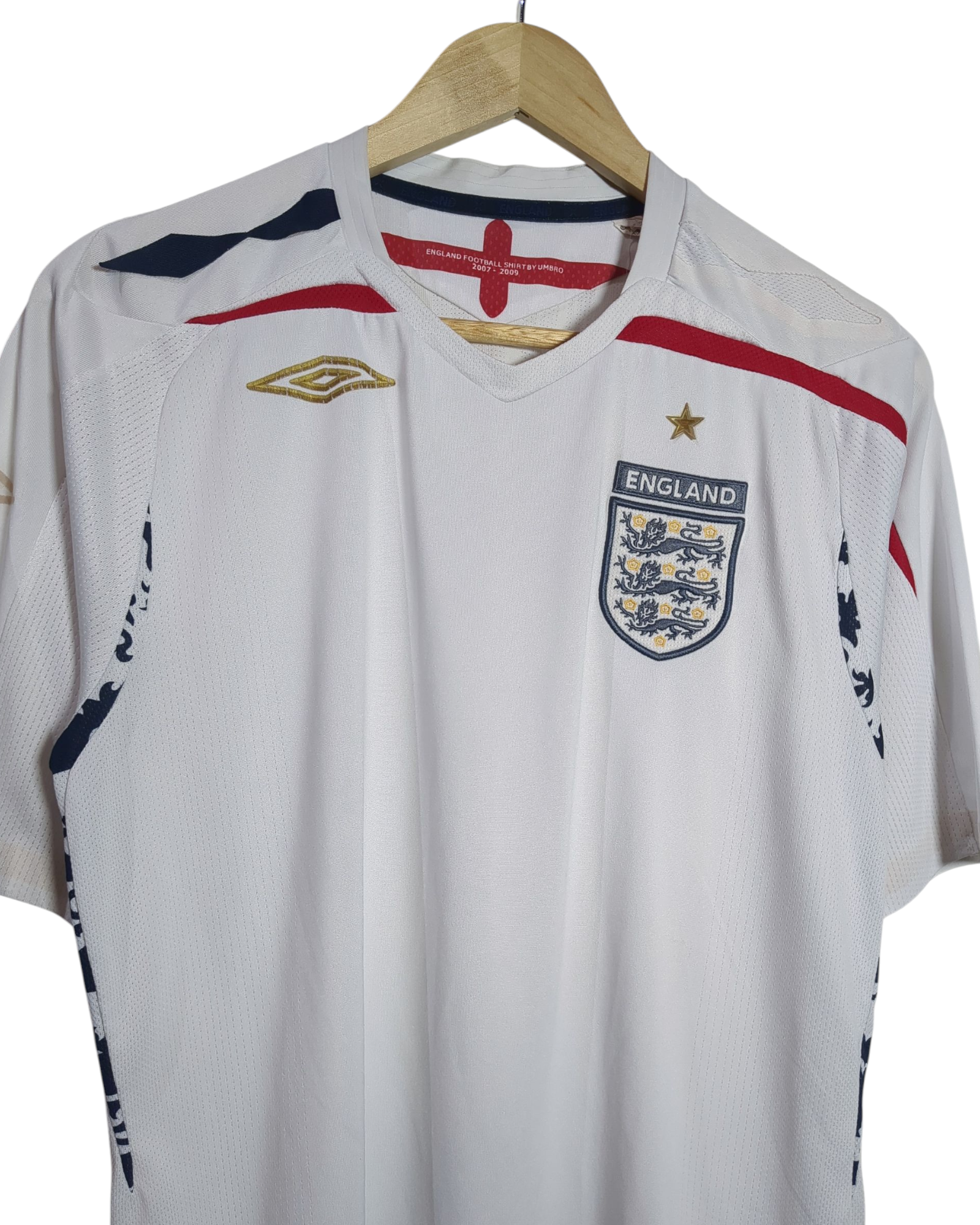 2007-09 England Umbro Home Shirt - (M)