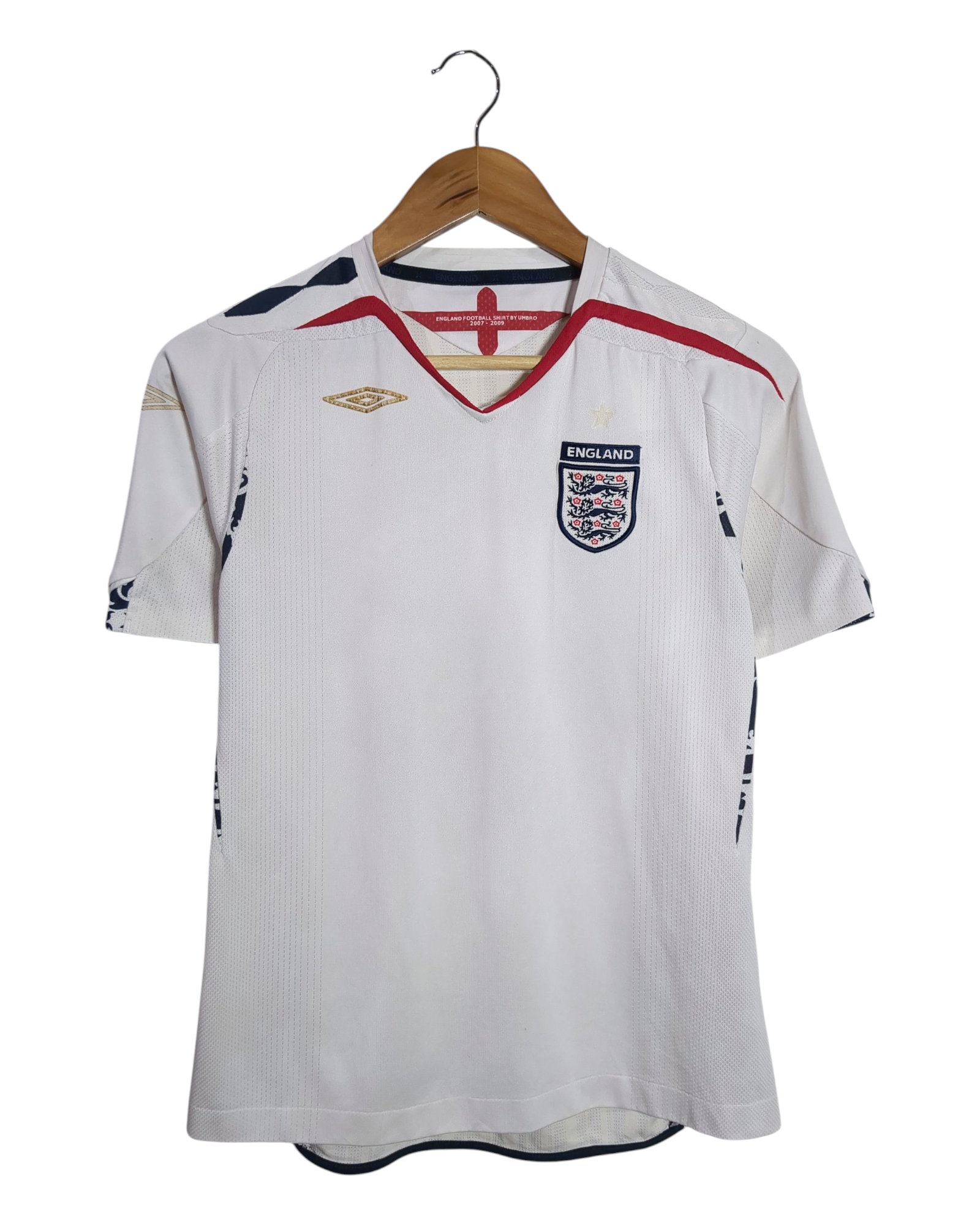 2007-09 England Umbro Home Shirt - (L.Boys)