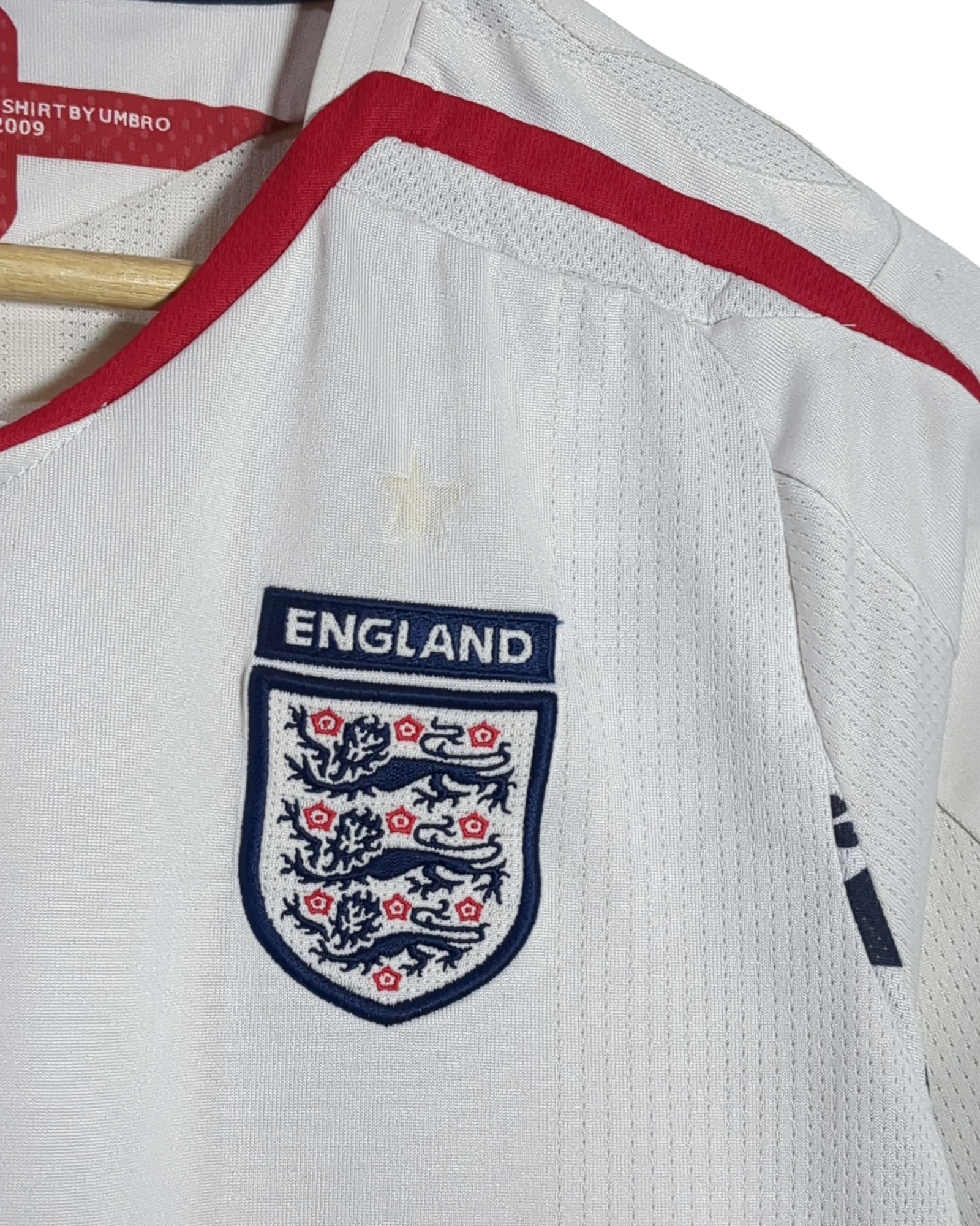 2007-09 England Umbro Home Shirt - (L.Boys)