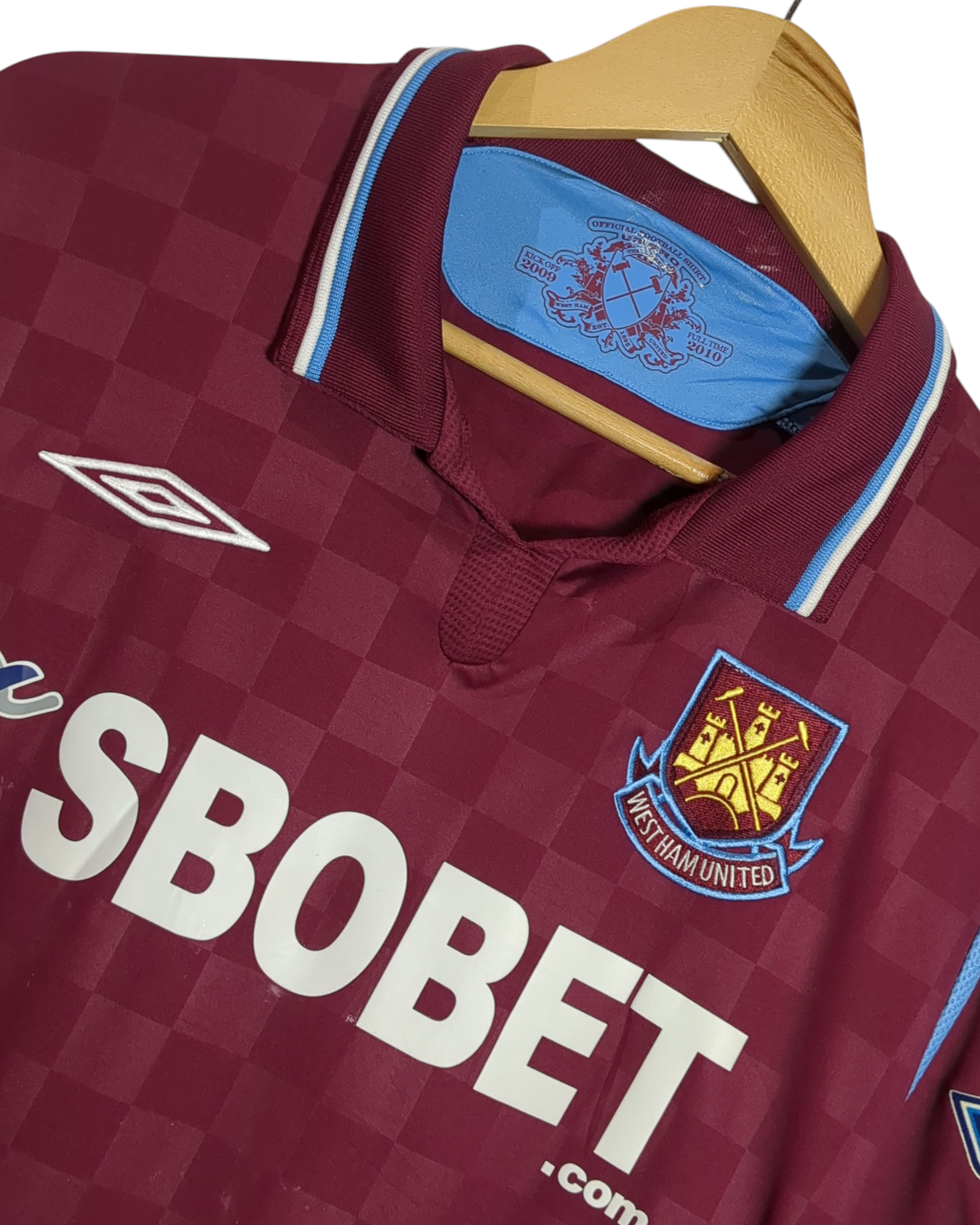 2009-10 West Ham Umbro Home Shirt #22 Da Costa - (L)