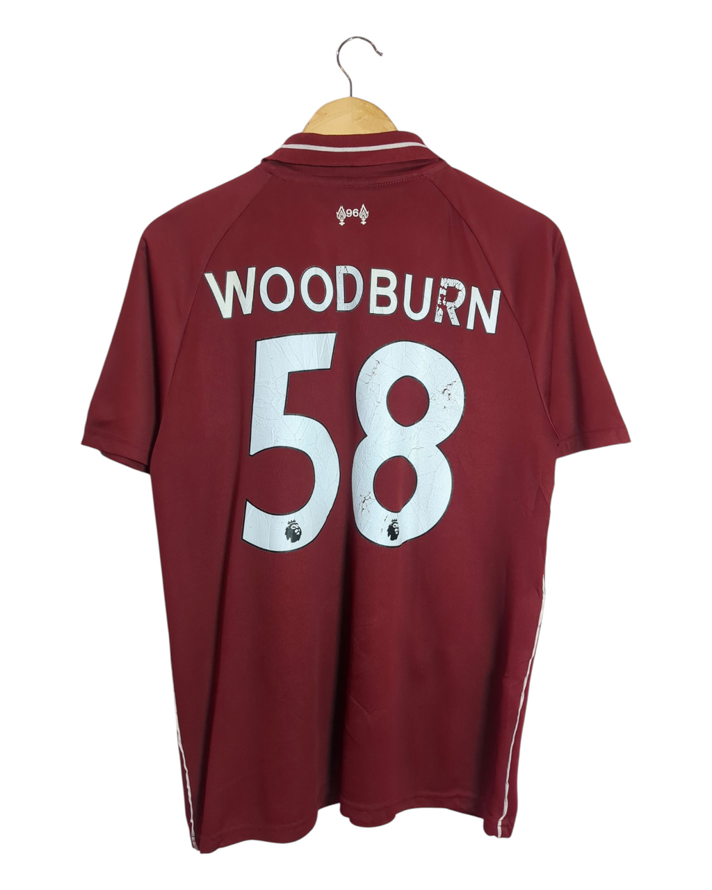 2018-19 Liverpool New Balance Home Shirt #58 Woodburn - (M)