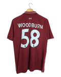 2018-19 Liverpool New Balance Home Shirt #58 Woodburn - (M)