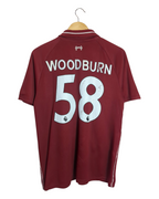 2018-19 Liverpool New Balance Home Shirt #58 Woodburn - (M)