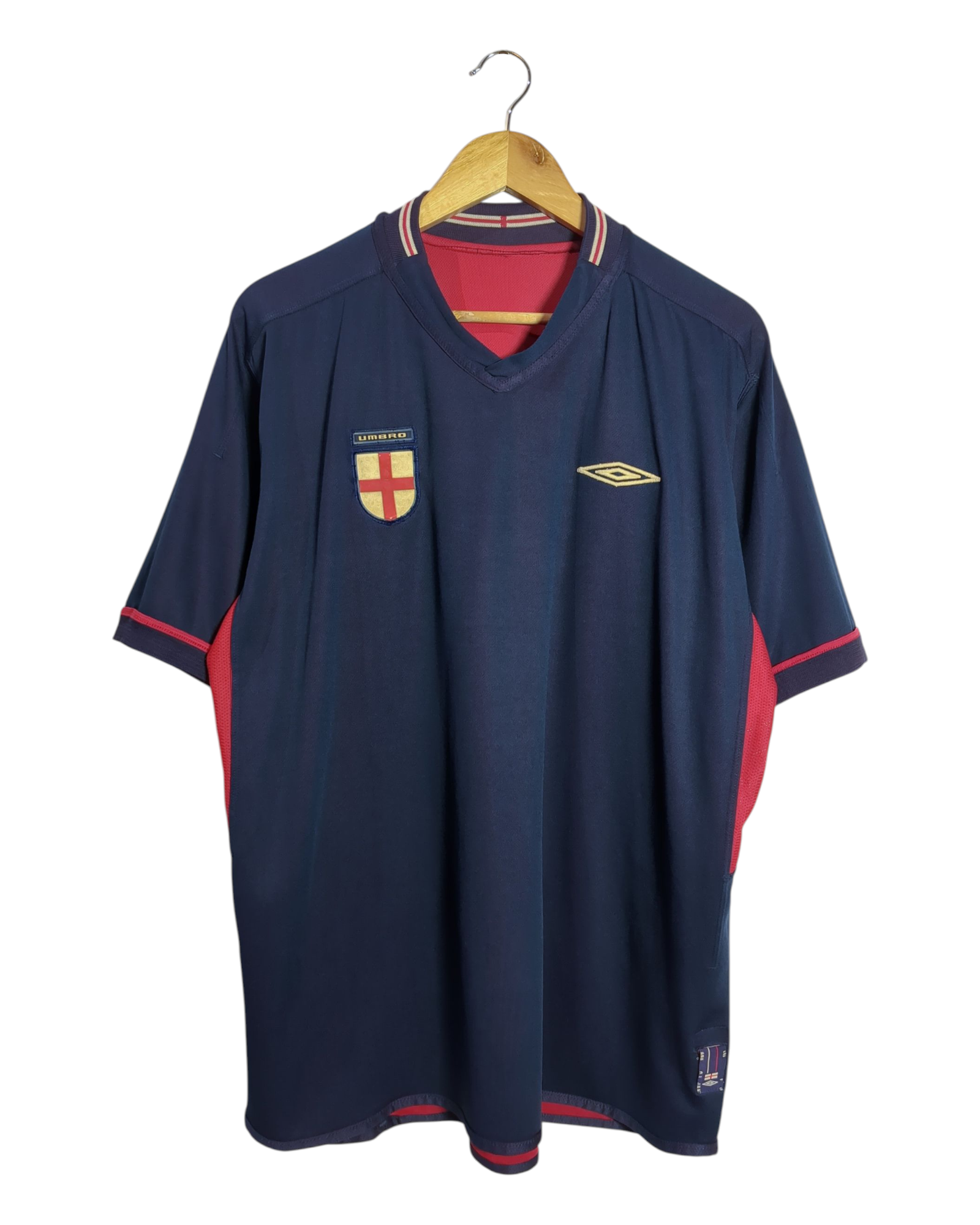 2002-04 England Umbro Reversible Away Shirt - (XL)