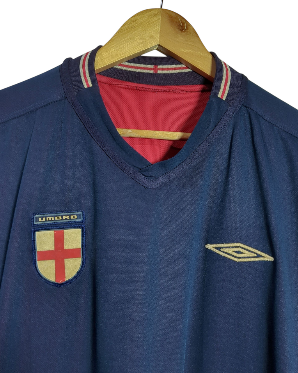 2002-04 England Umbro Reversible Away Shirt - (XL)
