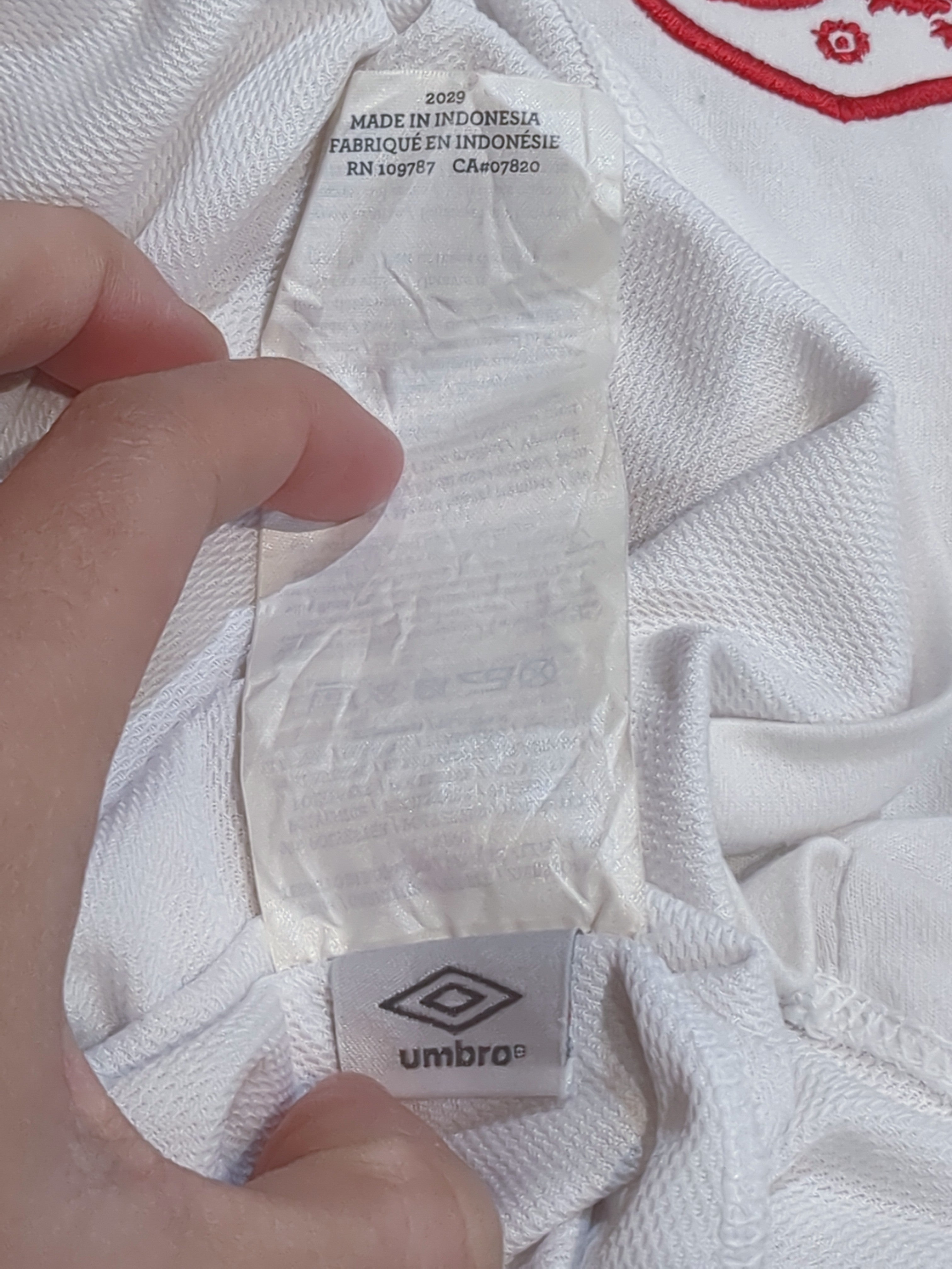 2012-13 England Umbro Home Shirt - (L)