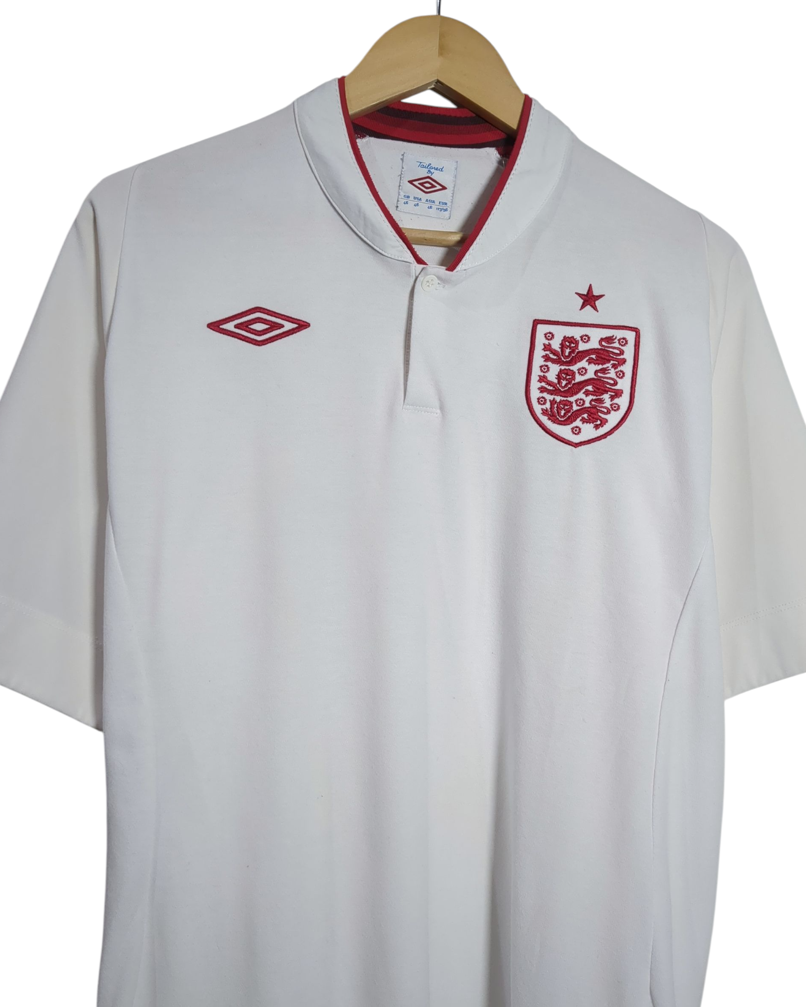 2012-13 England Umbro Home Shirt - (L)