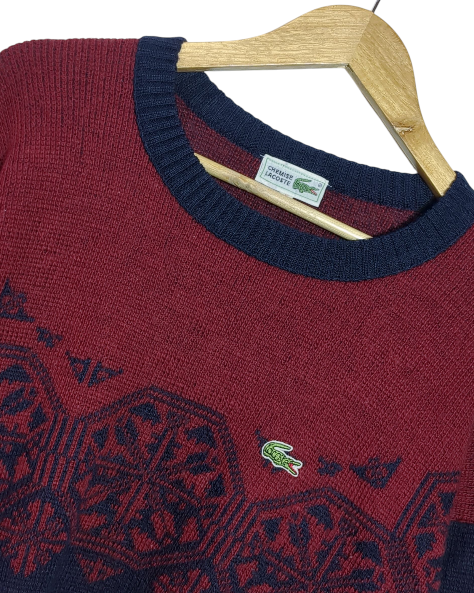 Lacoste 90s Knit Jumper - (L)
