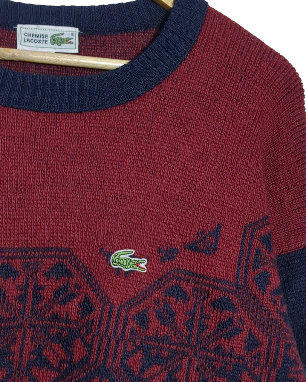 Lacoste 90s Knit Jumper - (L)