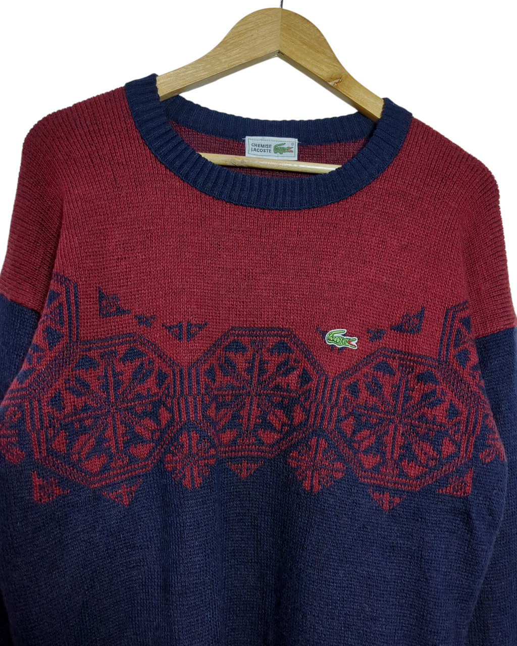 Lacoste 90s Knit Jumper - (L)