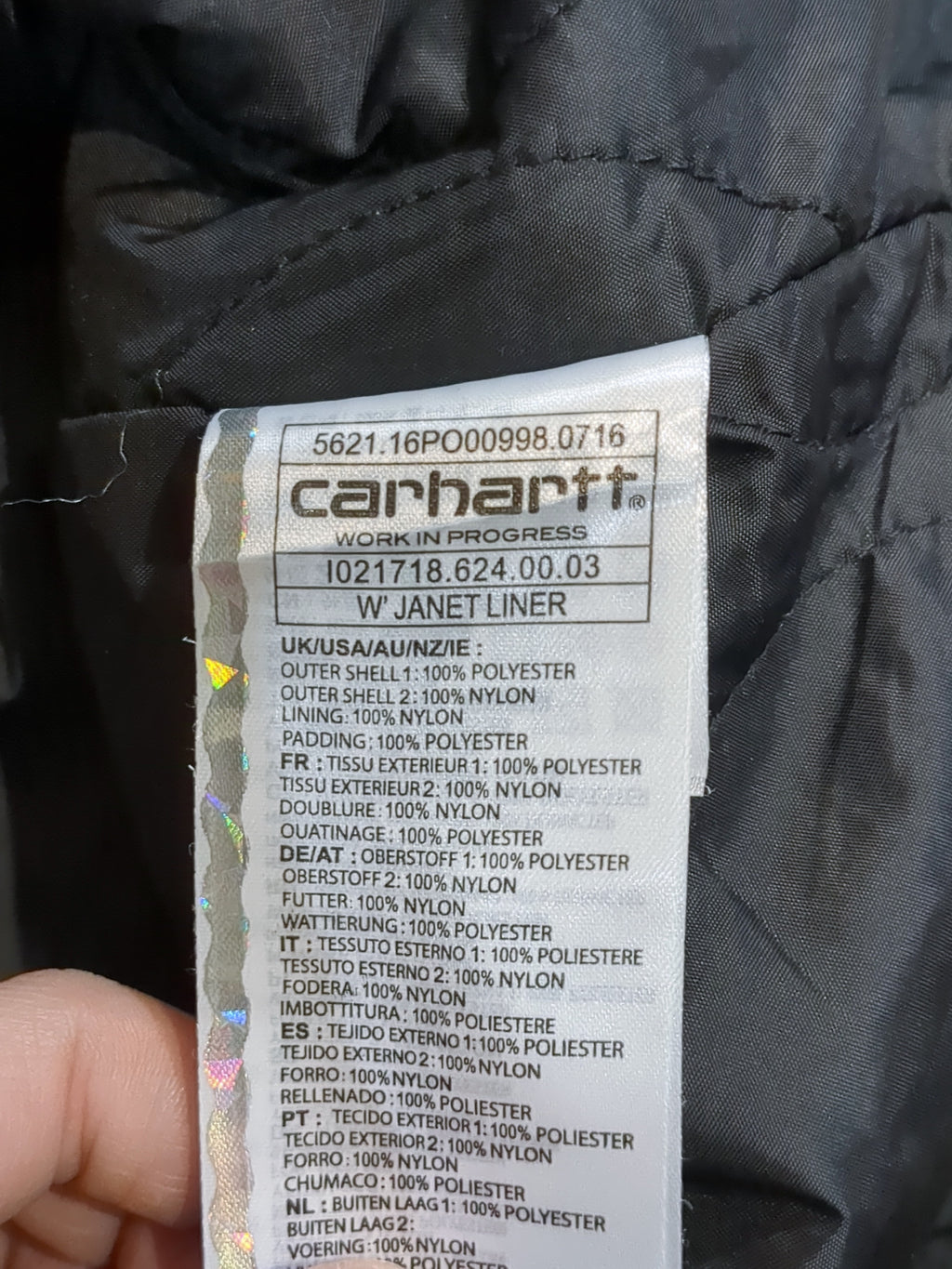 Carhartt WIP Janet Liner Jacket - (S)