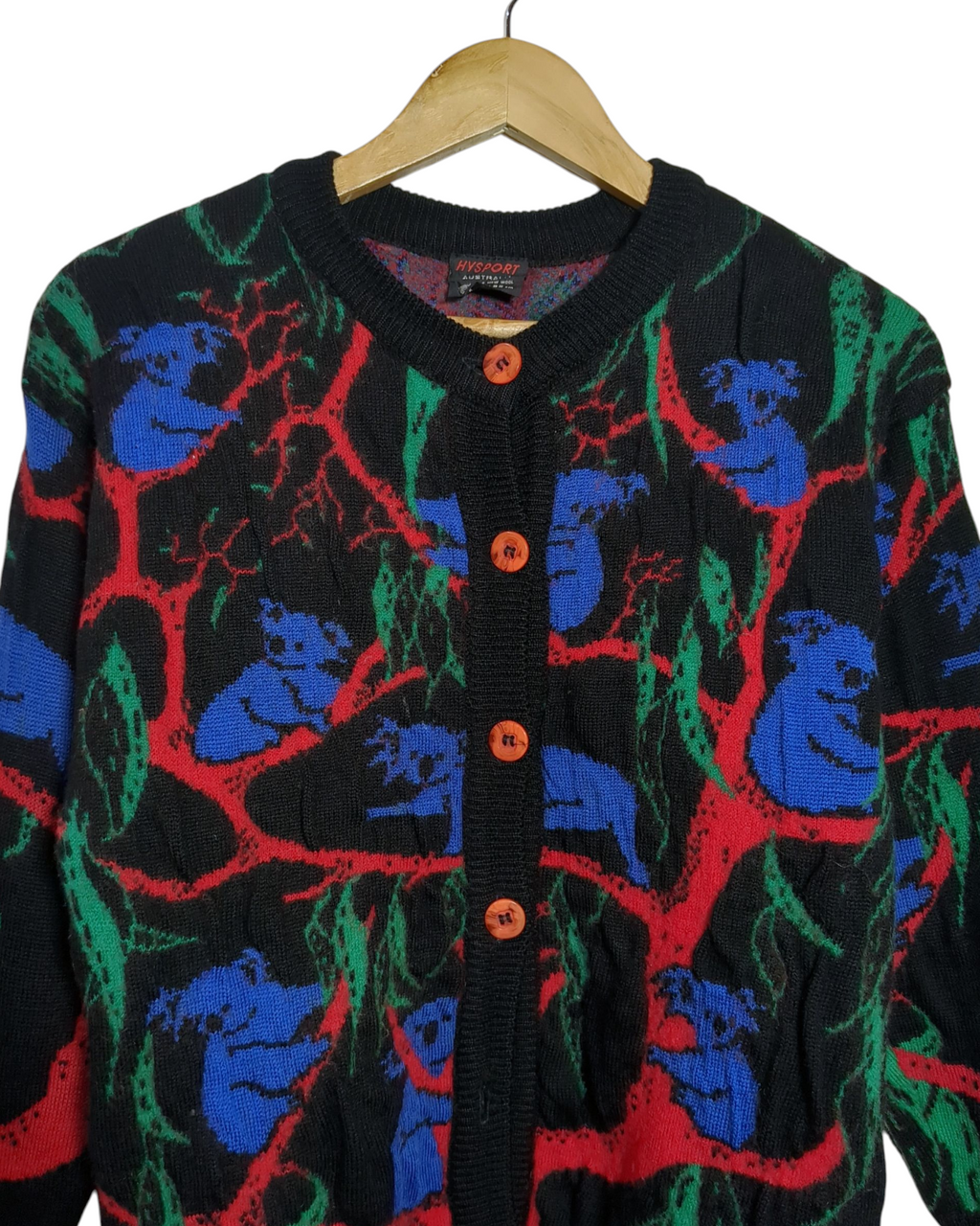 Hysport 90s Floral Koala Cardigan - (M)