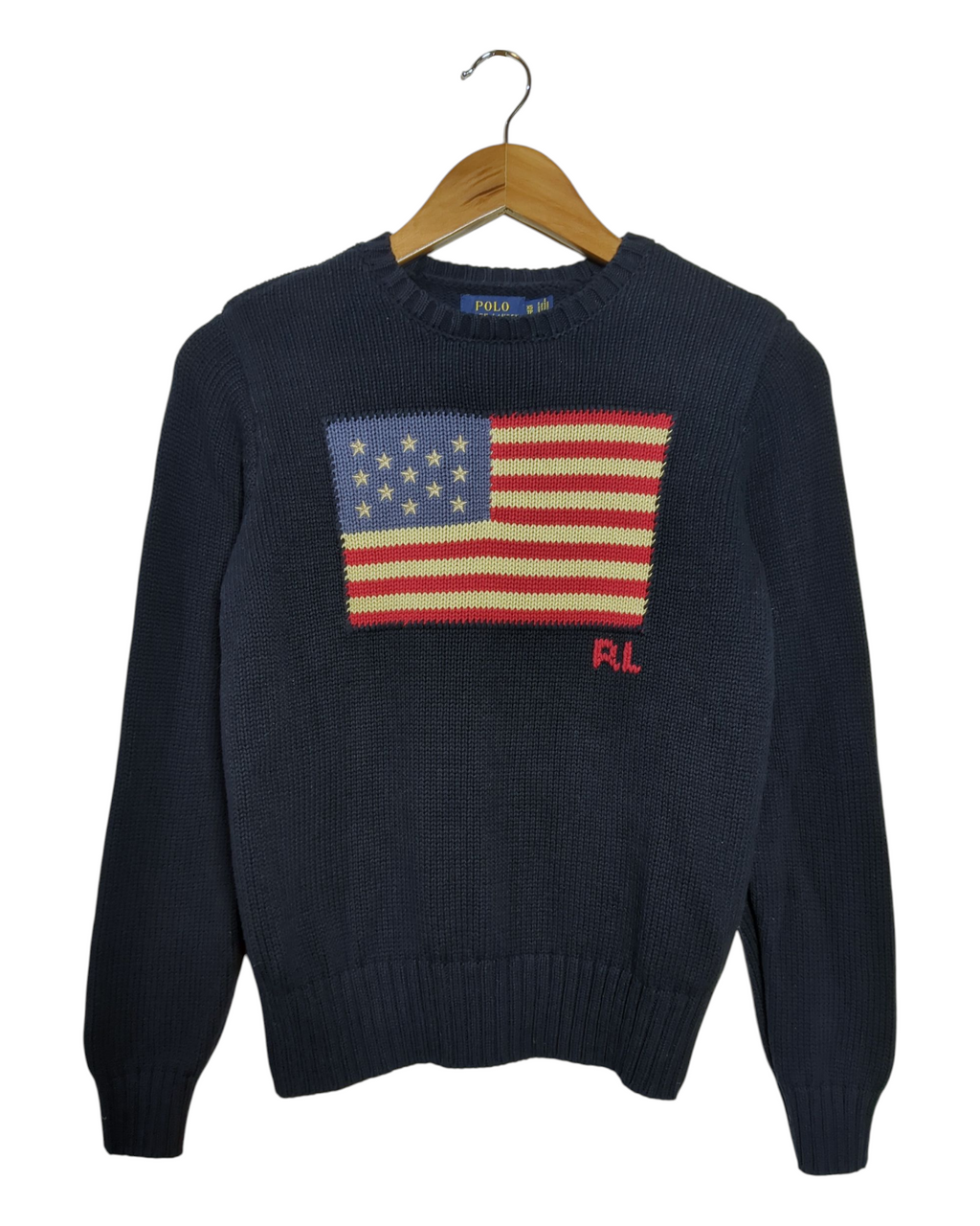 Ralph Lauren Flag Knit Jumper - (S)