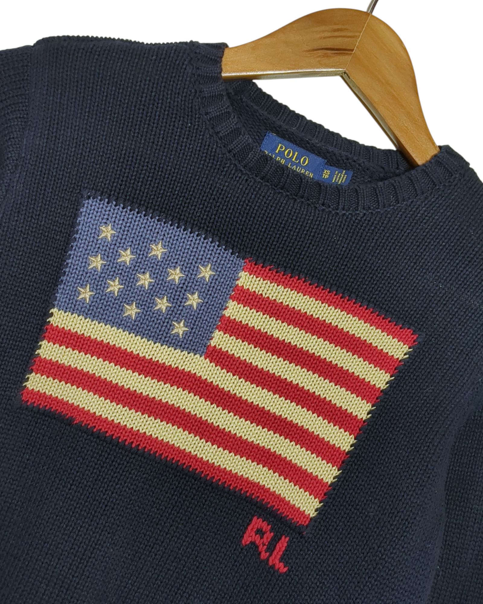 Ralph Lauren Flag Knit Jumper - (S)