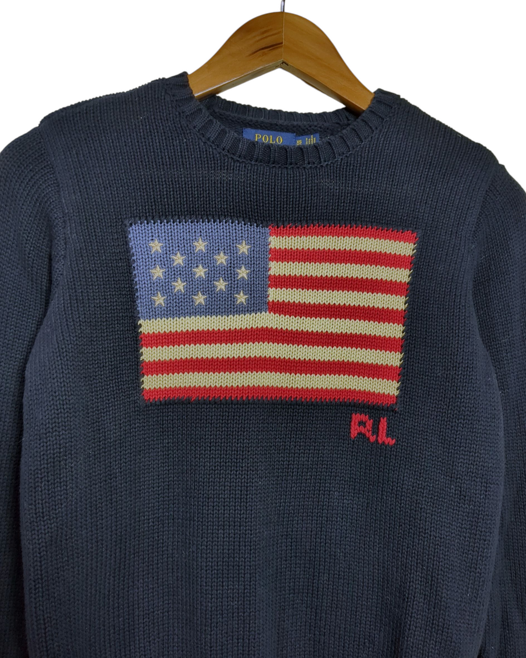 Ralph Lauren Flag Knit Jumper - (S)