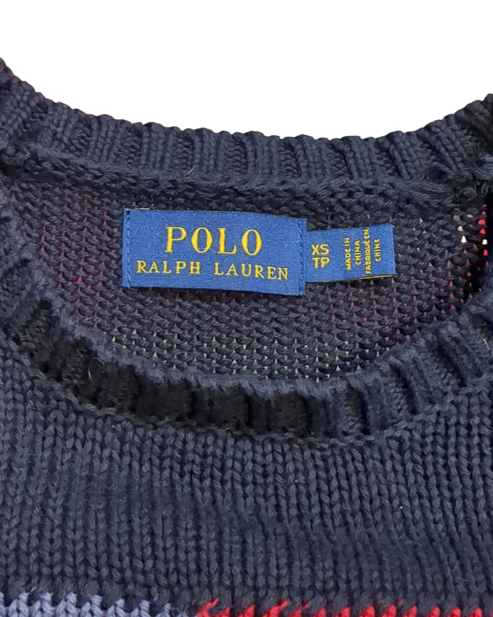 Ralph Lauren Flag Knit Jumper - (S)