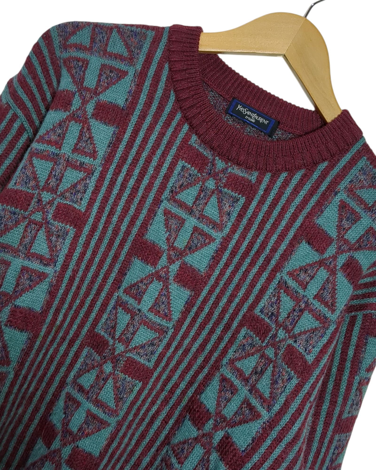 Yves Saint Laurent 80s Acrylic Wool Jumper - (L)