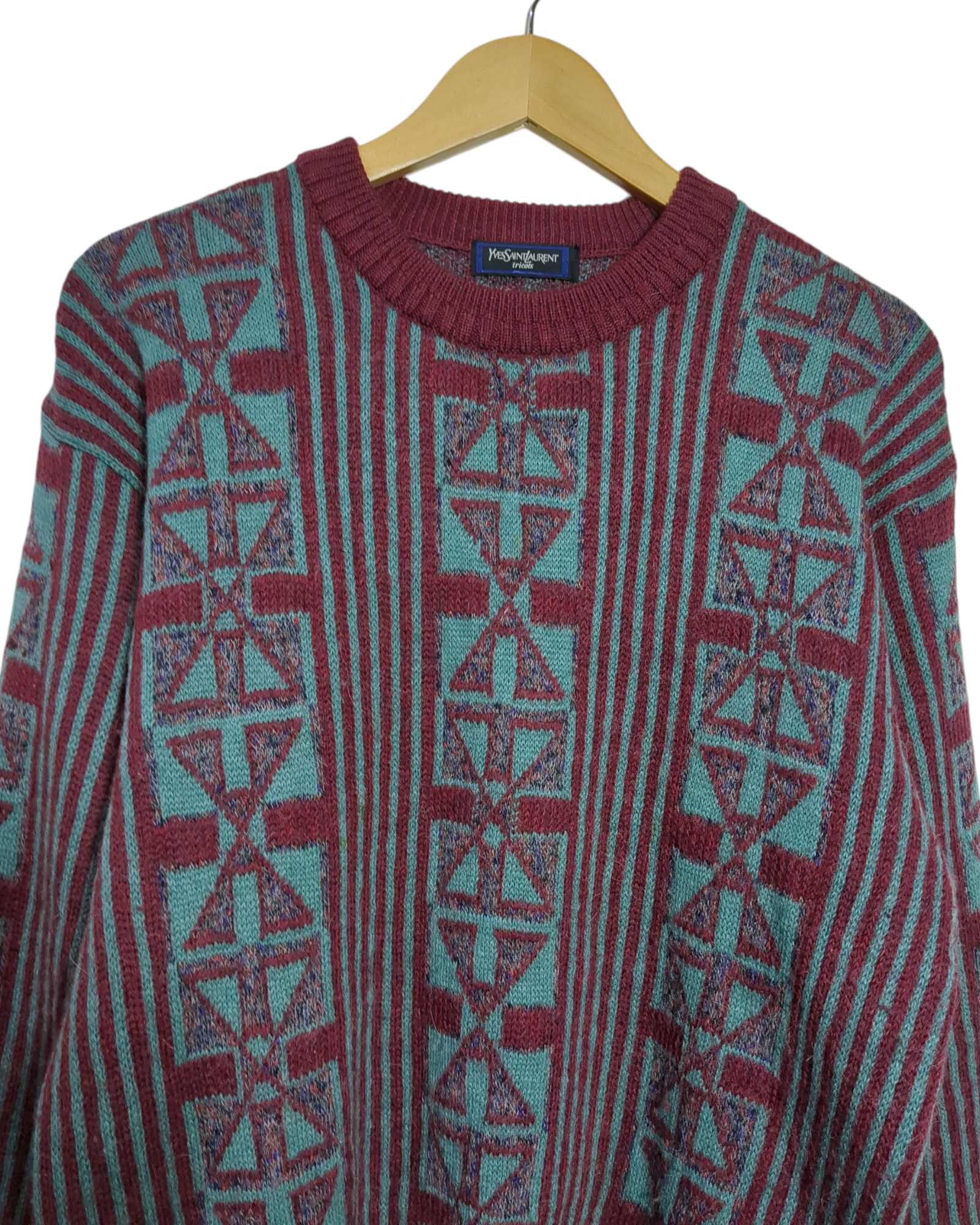 Yves Saint Laurent 80s Acrylic Wool Jumper - (L)