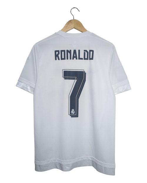 2015-16 Real Madrid Adidas Home Shirt #7 Ronaldo - (M)
