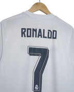 2015-16 Real Madrid Adidas Home Shirt #7 Ronaldo - (M)