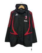 2007-08 AC Milan Adidas Hooded Rain Jacket - (L)