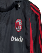 2007-08 AC Milan Adidas Hooded Rain Jacket - (L)