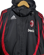 2007-08 AC Milan Adidas Hooded Rain Jacket - (L)