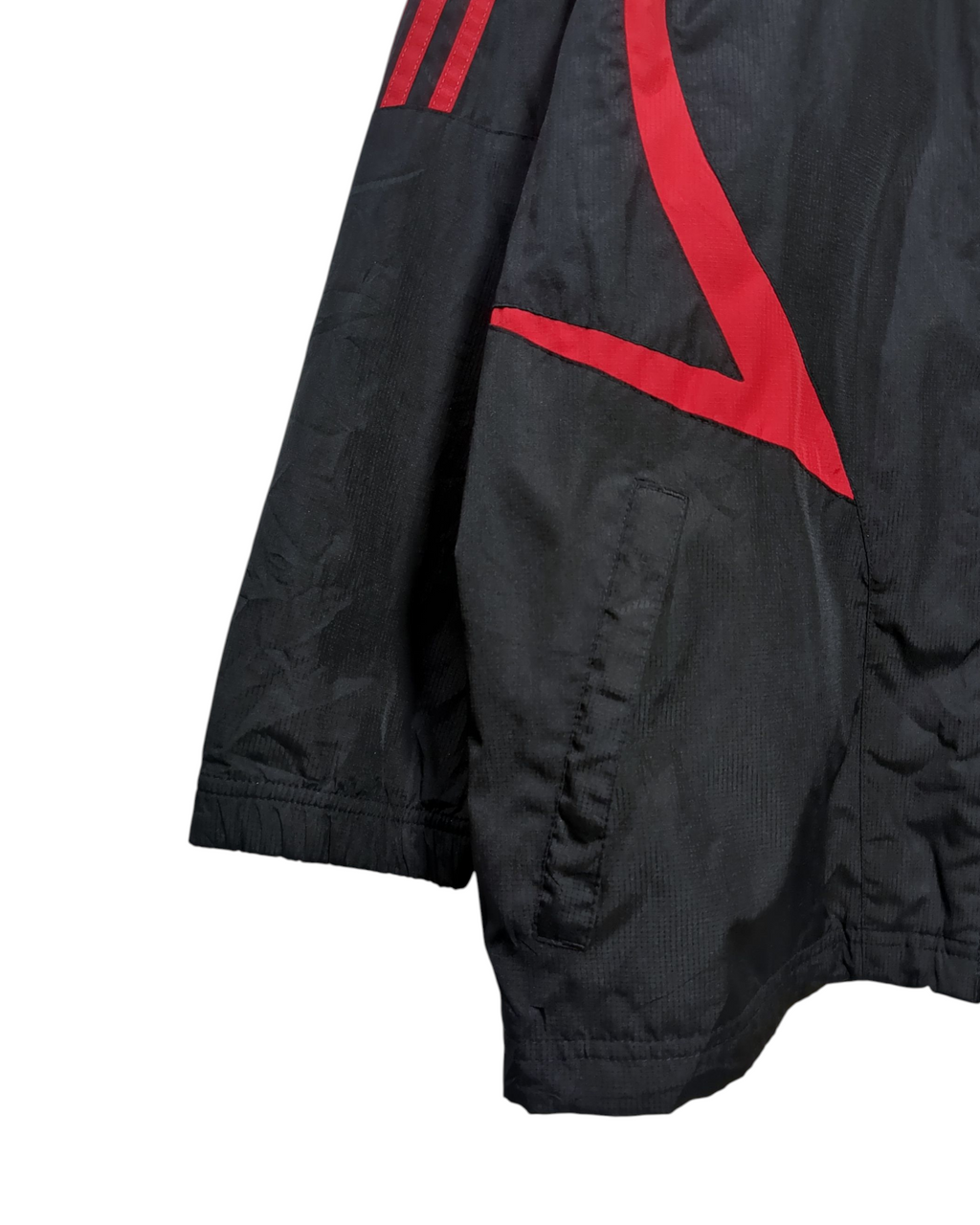 2007-08 AC Milan Adidas Hooded Rain Jacket - (L)