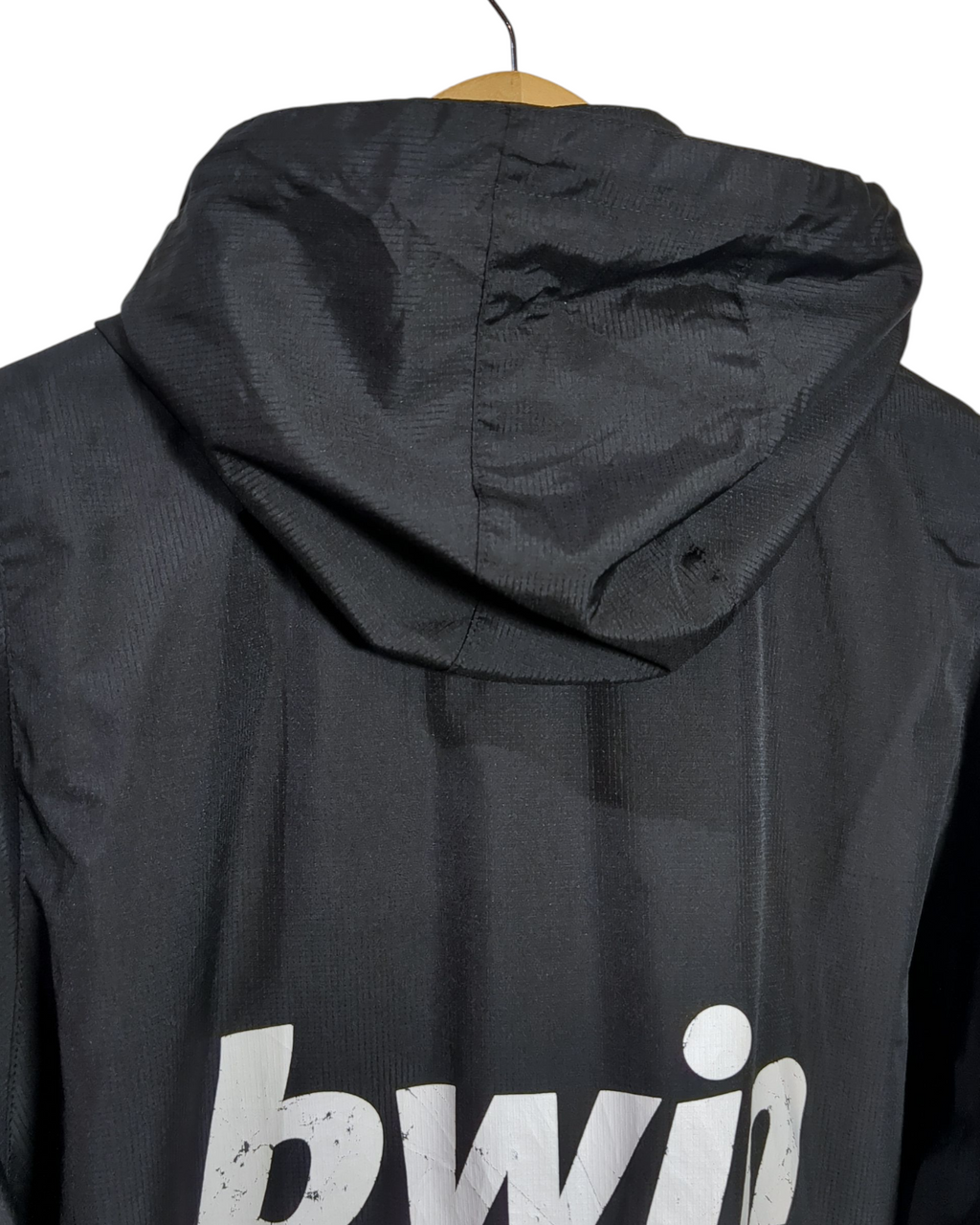 2007-08 AC Milan Adidas Hooded Rain Jacket - (L)