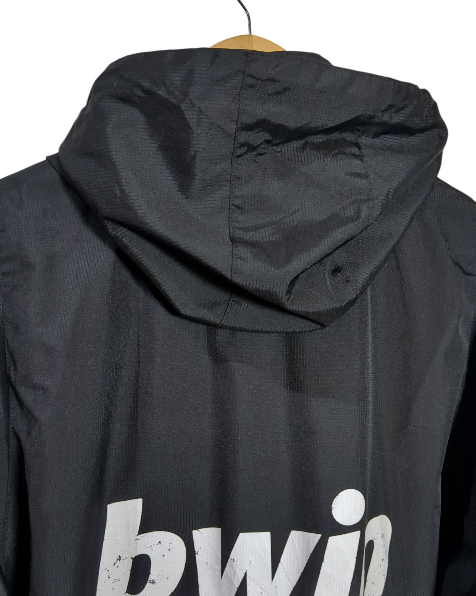 2007-08 AC Milan Adidas Hooded Rain Jacket - (L)