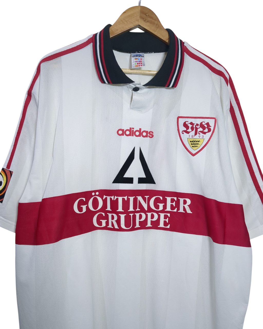 1997-98 Stuttgart Adidas Home Shirt #11 Bobic - (XL)