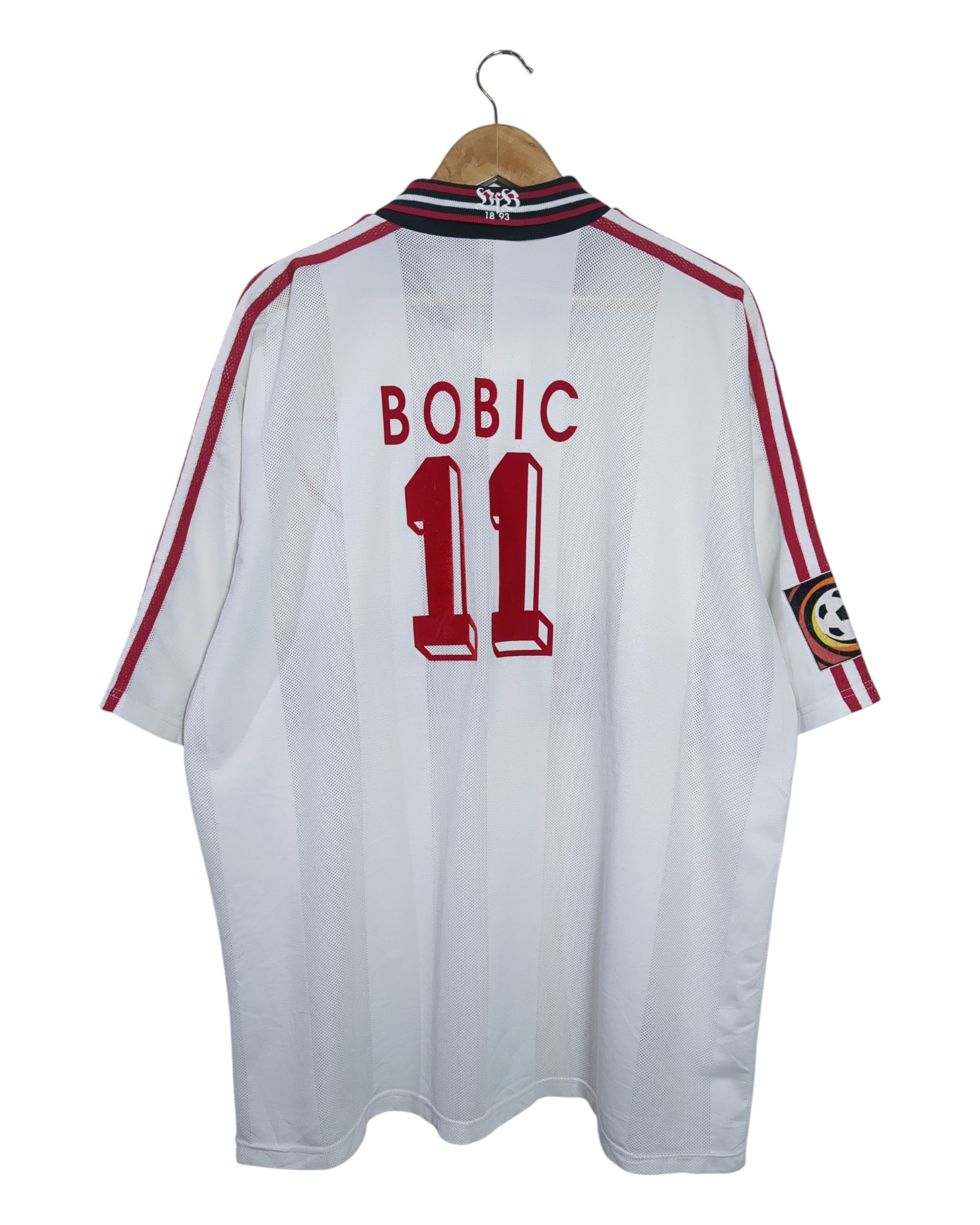 1997-98 Stuttgart Adidas Home Shirt #11 Bobic - (XL)