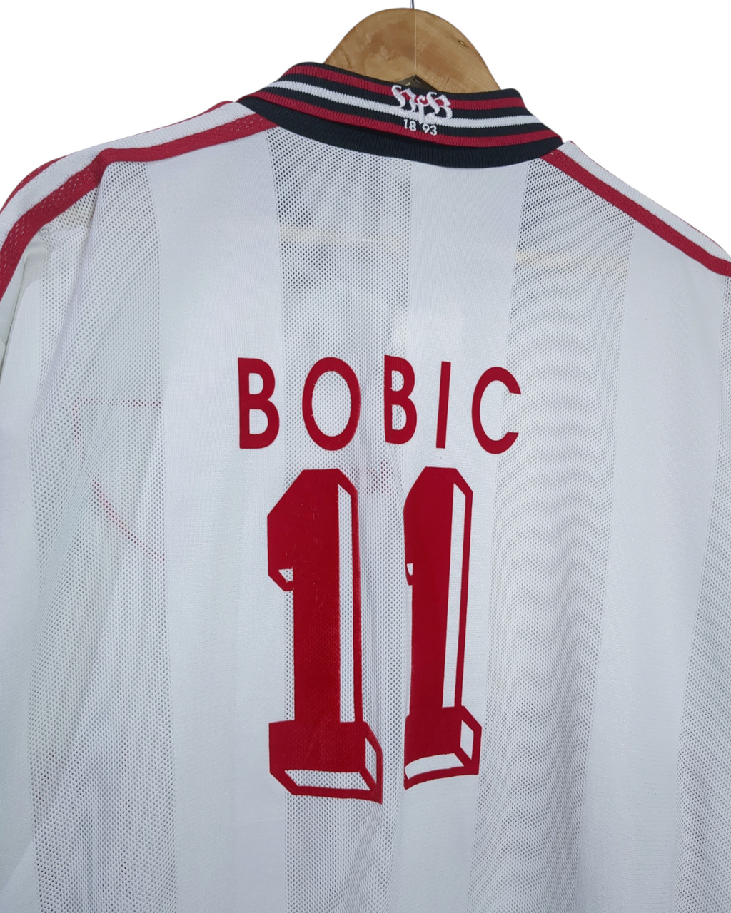1997-98 Stuttgart Adidas Home Shirt #11 Bobic - (XL)