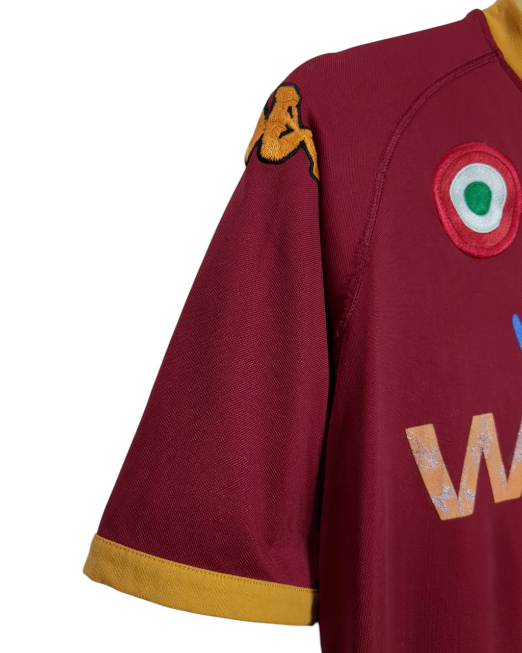 2007-08 AS Roma Kappa Home Shirt #16 De Rossi - (S)