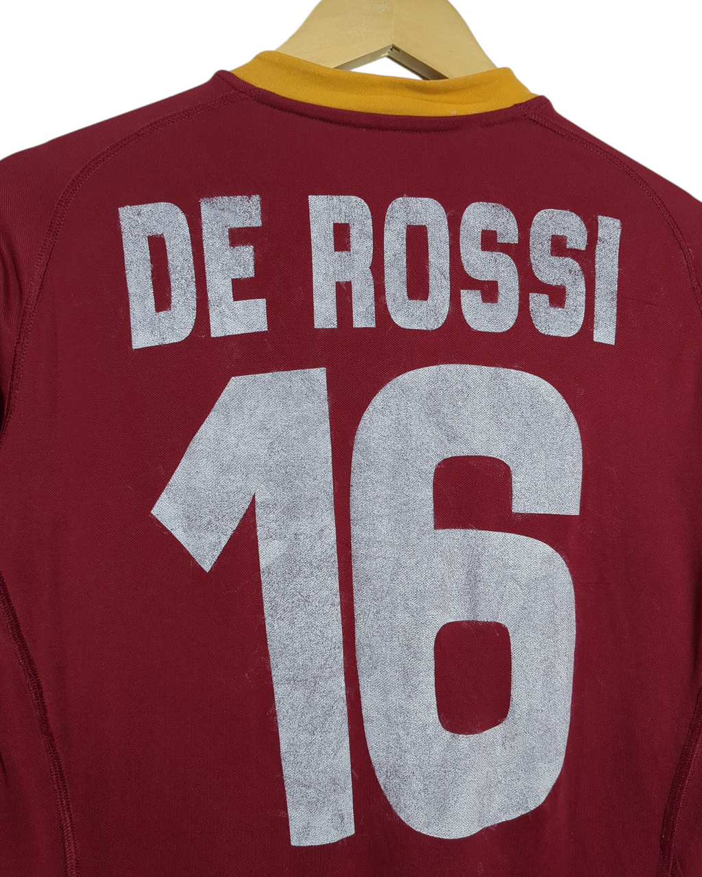 2007-08 AS Roma Kappa Home Shirt #16 De Rossi - (S)