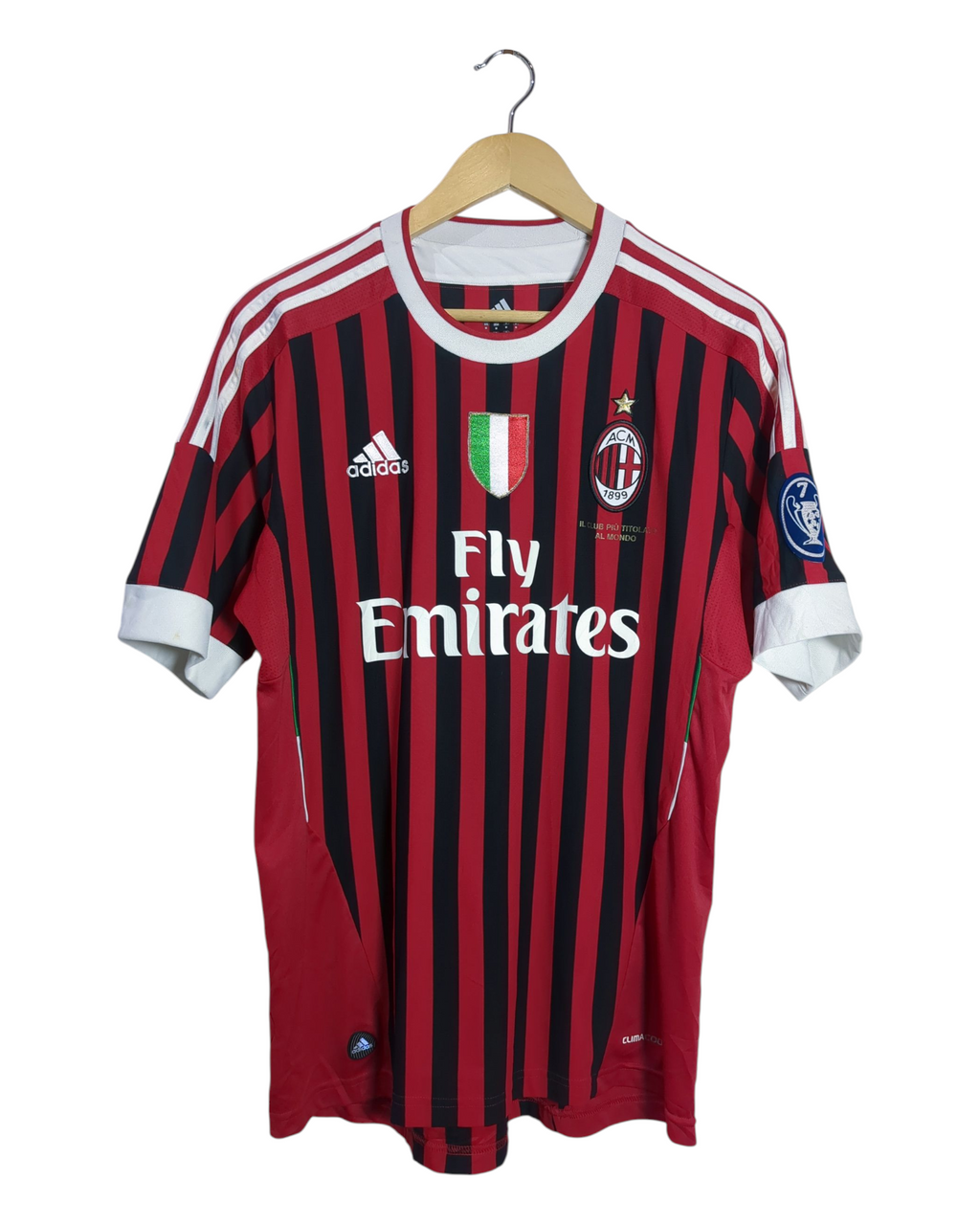 2011-12 AC Milan Adidas Home Shirt #7 Pato - (M)