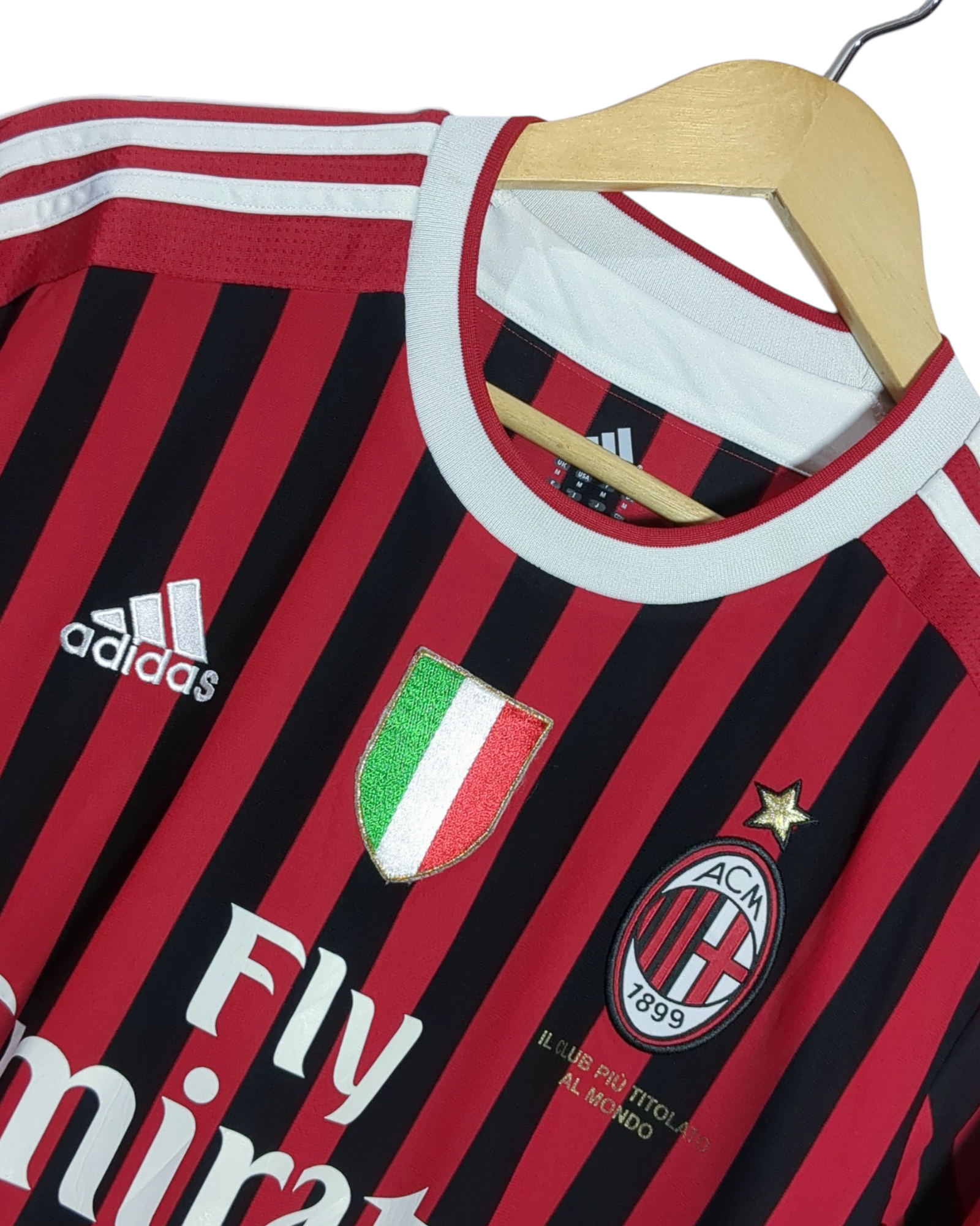 2011-12 AC Milan Adidas Home Shirt #7 Pato - (M)