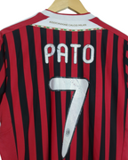 2011-12 AC Milan Adidas Home Shirt #7 Pato - (M)