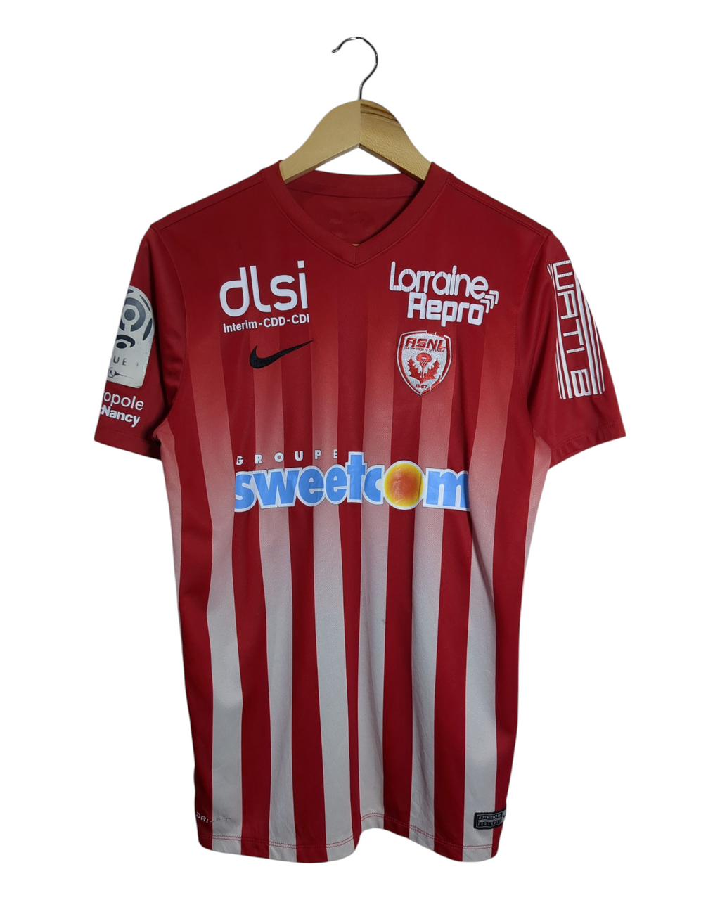 2016-17 AS Nancy Nike Home Shirt #2 Lenglet - (S)