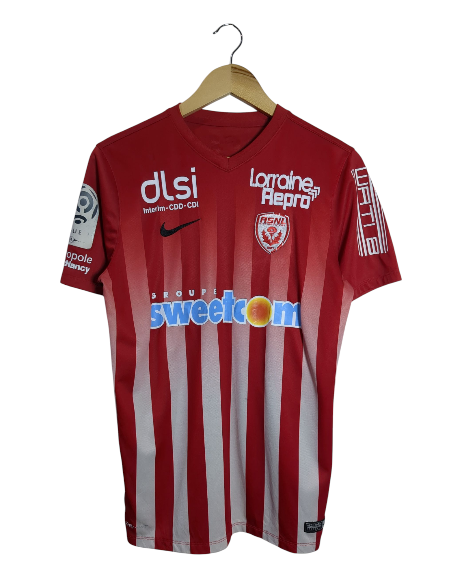 2016-17 AS Nancy Nike Home Shirt #2 Lenglet - (S)