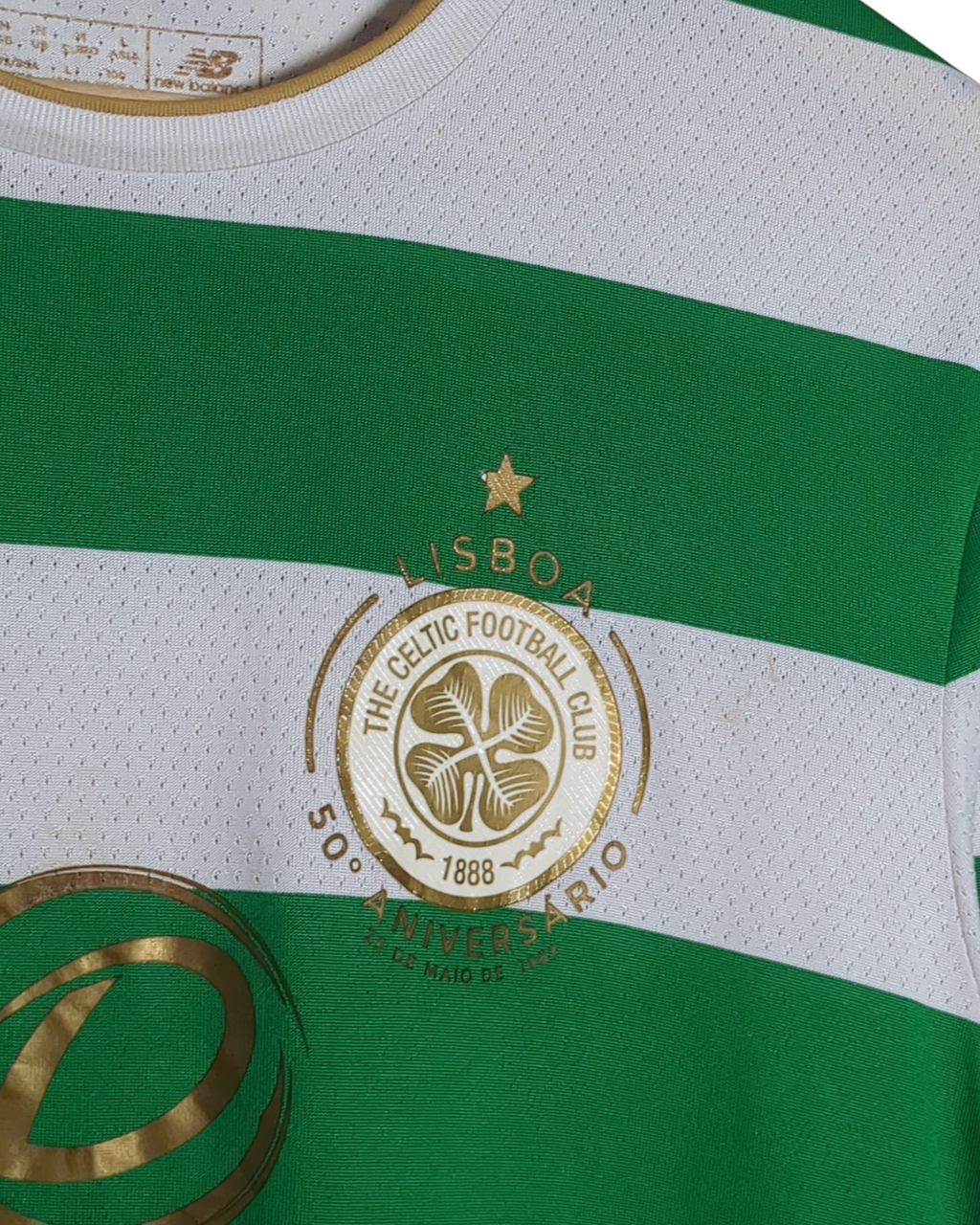 2017-18 Celtic 'Lisbon Lions 50th Anniversary' New Balance Home L/S Shirt #63 Tierney - (M)