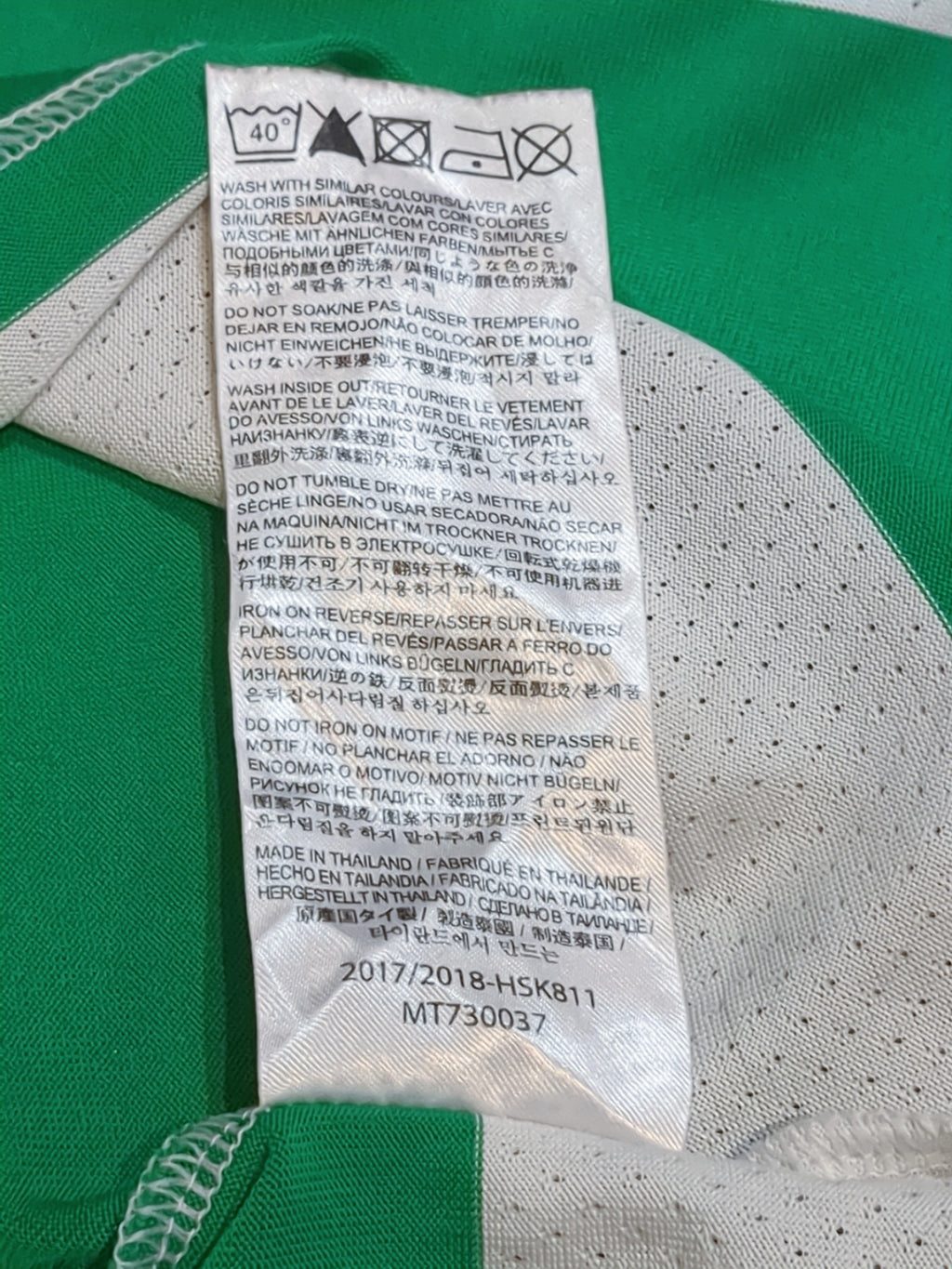 2017-18 Celtic 'Lisbon Lions 50th Anniversary' New Balance Home L/S Shirt #63 Tierney - (M)