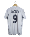 2007-09 England Umbro Home Shirt #9 Rooney - (M)