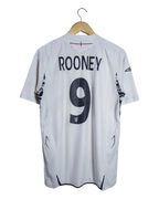 2007-09 England Umbro Home Shirt #9 Rooney - (M)