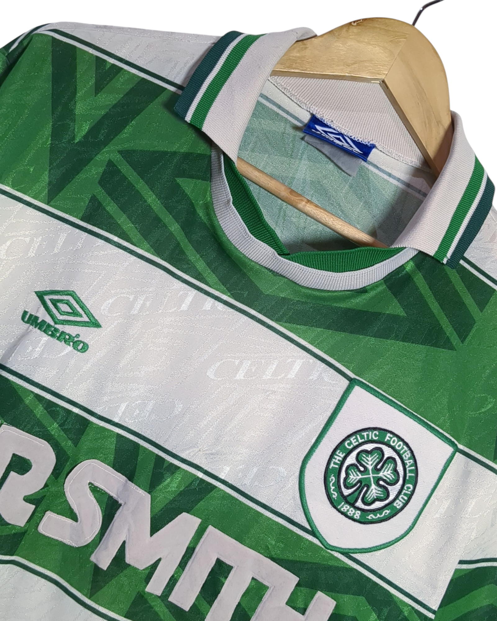 1993-95 Celtic Umbro Home Shirt - (L)