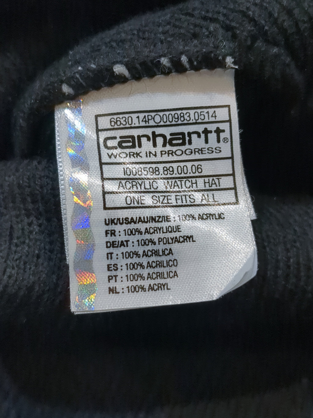 Carhartt WIP Acrylic Watch Hat Beanie