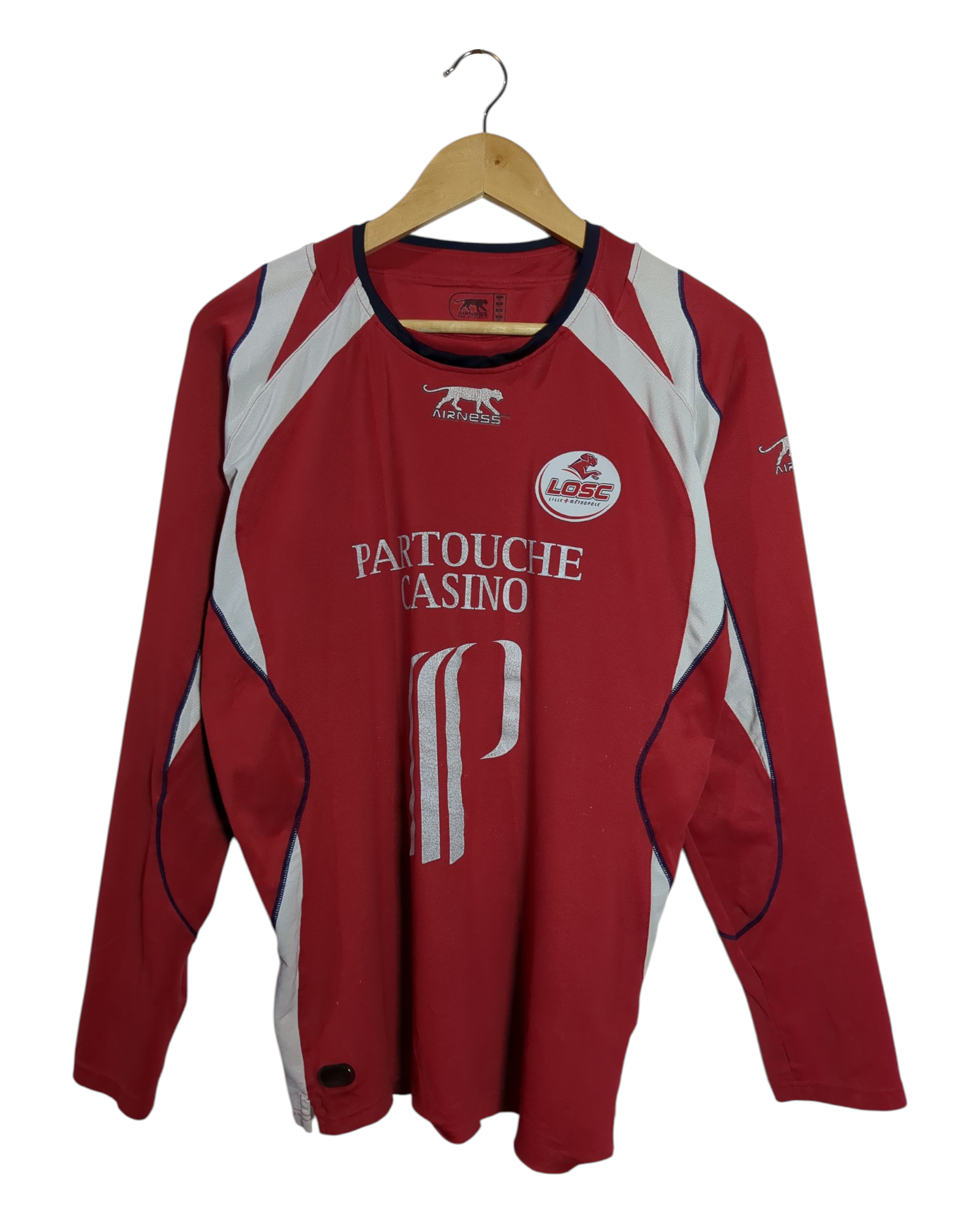 2007-08 Lille Airness Home L/S Shirt - (L)