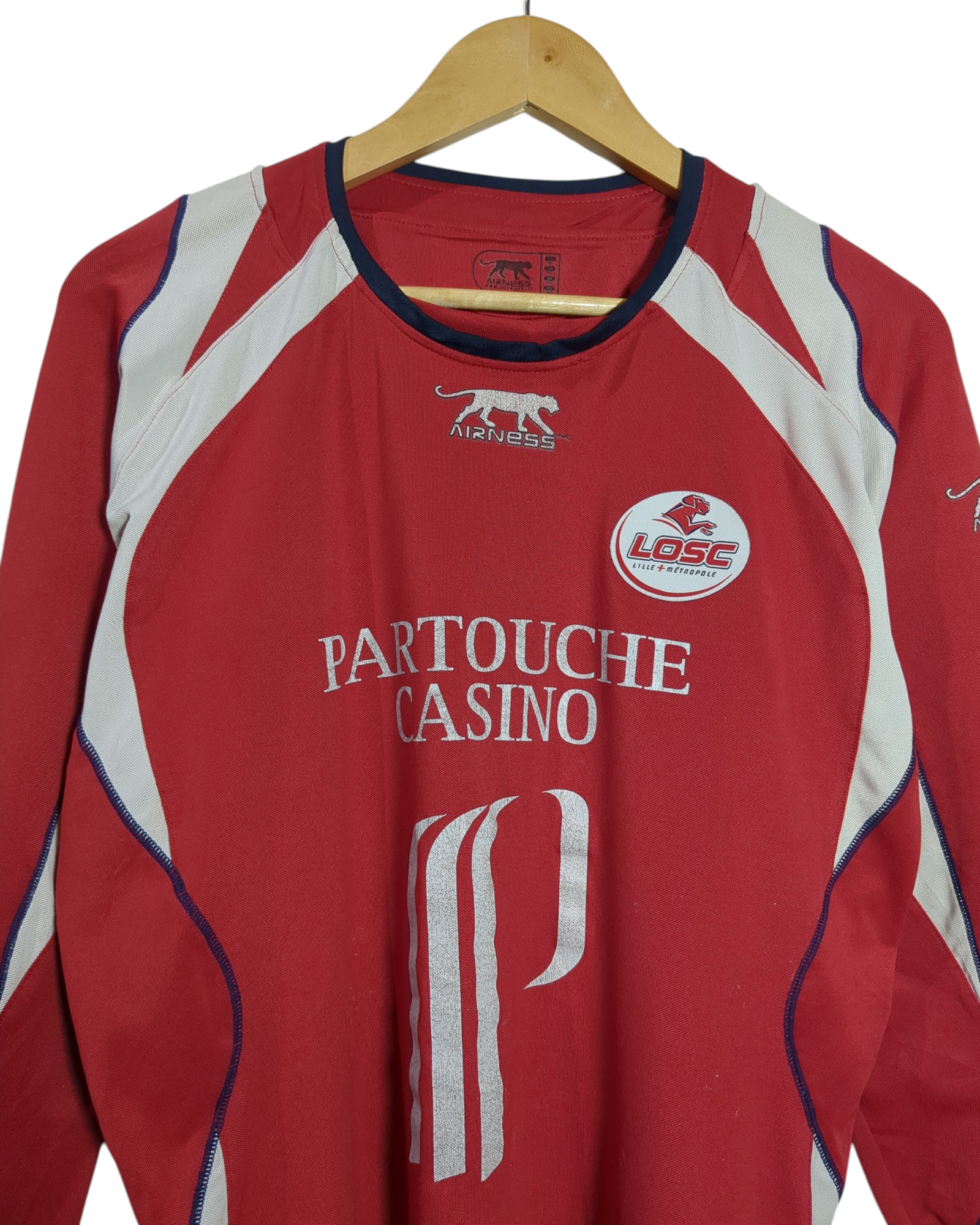 2007-08 Lille Airness Home L/S Shirt - (L)