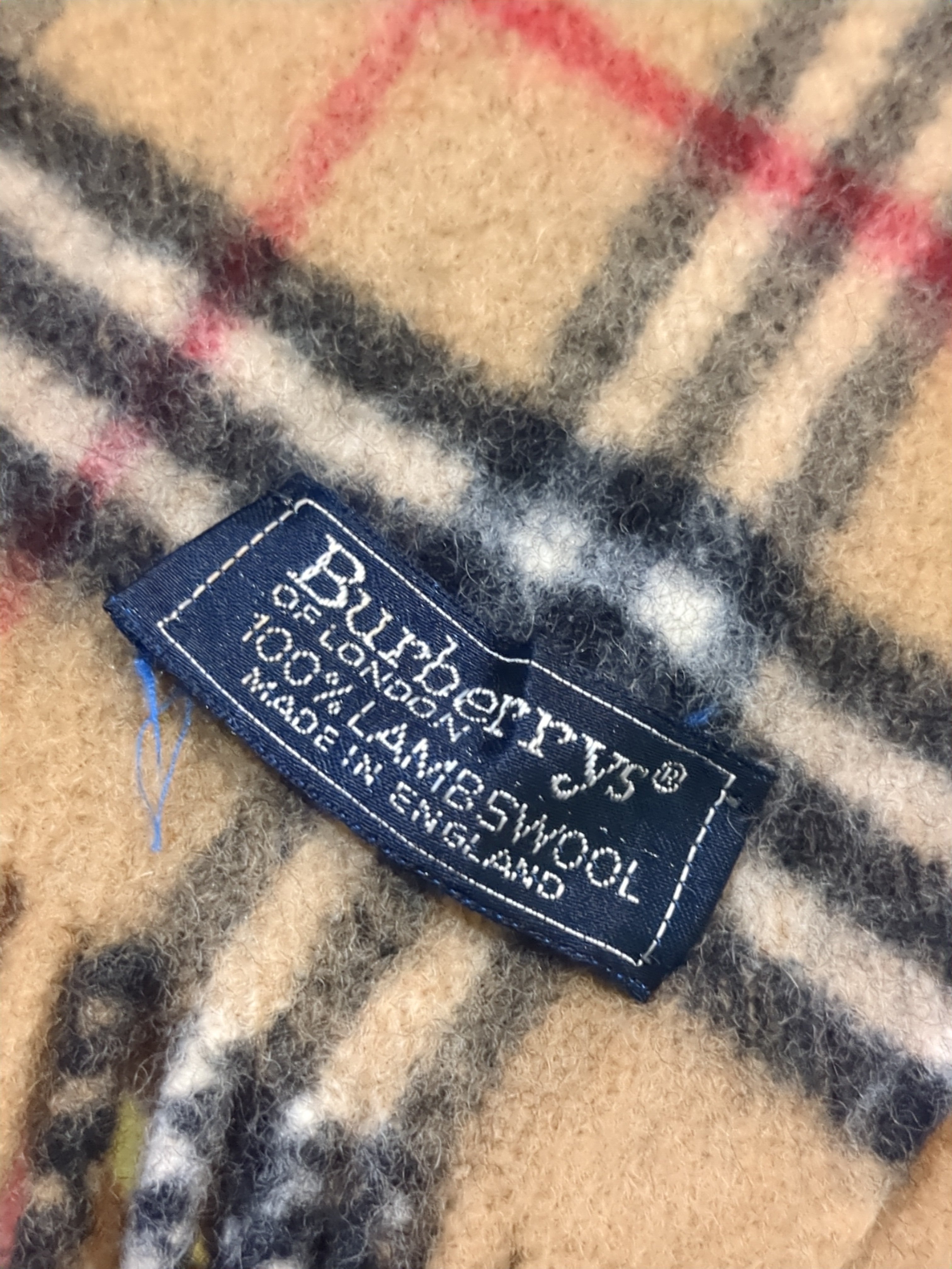 Burberry Check Lambswool Scarf