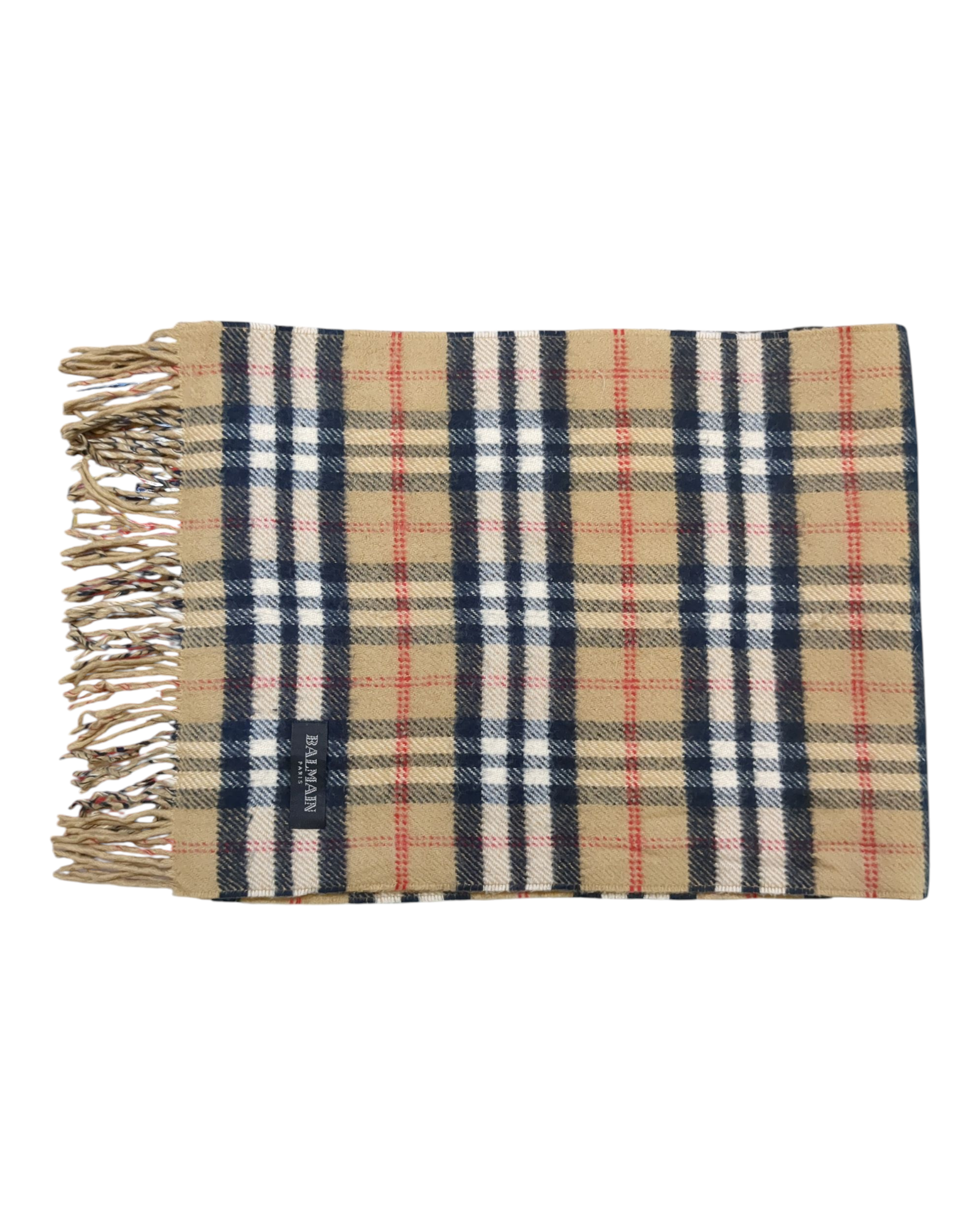Balmain Paris Check Scarf